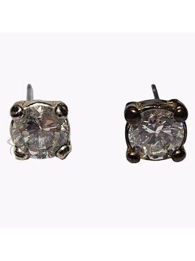 Elegant Rhinestone Post Earrings Gold Tone Classic Minimalist Fashion Jewelry